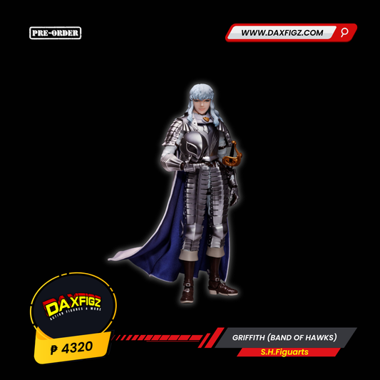 [PREORDER] S.H.Figuarts Griffith (Band of the Hawk) | Berserk Action Figure